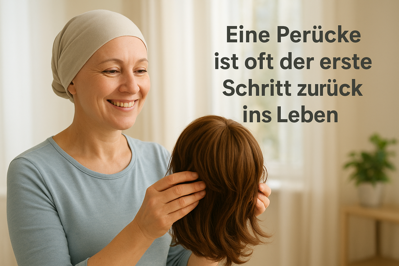Eine Perücke ist oft der erste Schritt zurück ins Leben