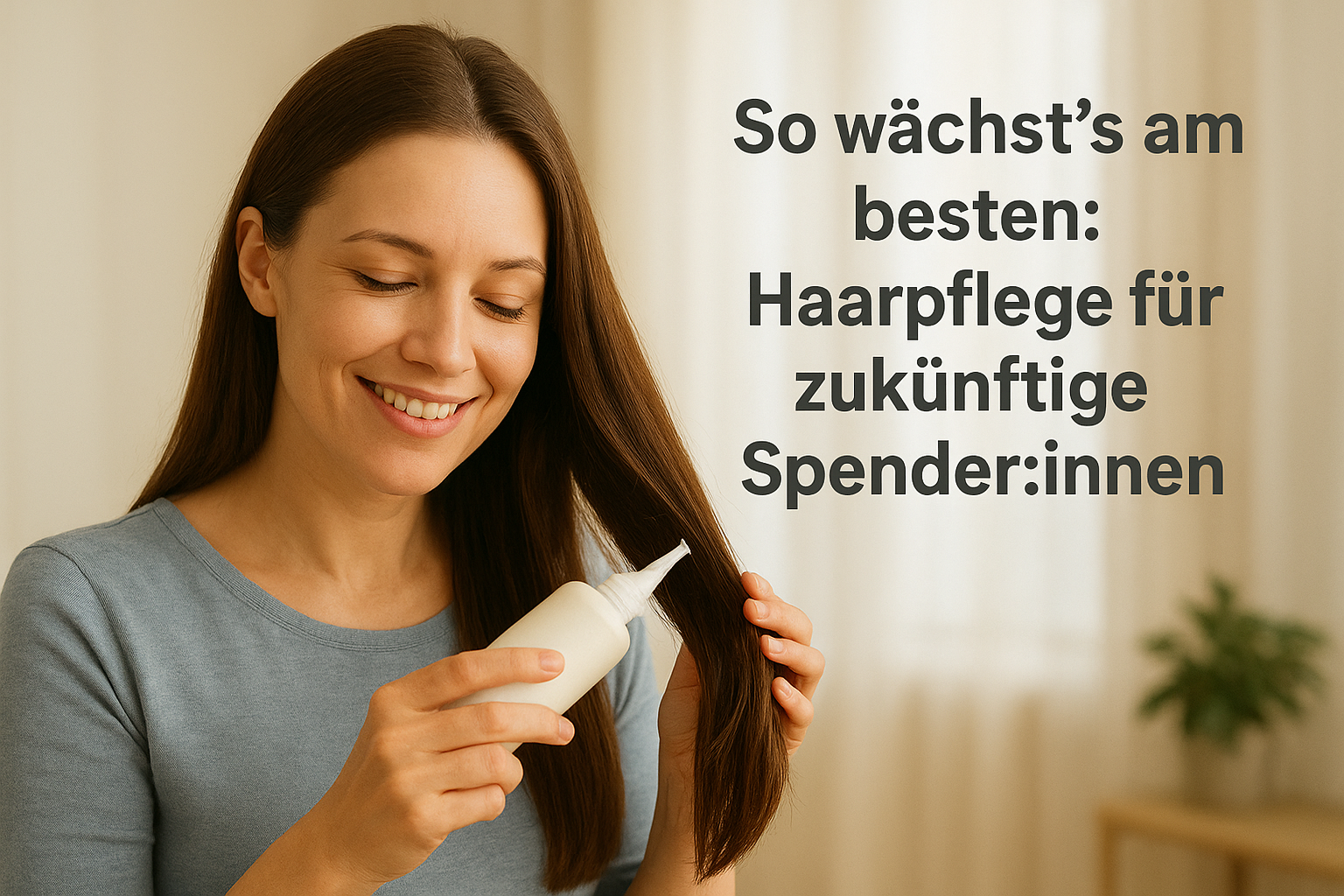 So wächst’s am besten: Haarpflege für zukünftige Spender:innen